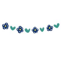 Bead Garland Valentines Leaf Flower Pull Flag Birthday Party Decoration Layout Festive Home Interior Dress Pull Flower