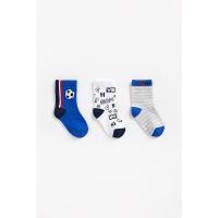 ถุงเท้าเด็กผู้ชาย Mothercare football socks - 3 pack ZB919