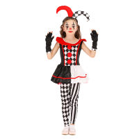 Reneecho หญิง Harlequin Clown เครื่องแต่งกายเด็ก Clown Jester ชุดแฟนซีคอสเพลย์ฮาโลวีนเครื่องแต่งกาย2020ใหม่มาถึง Purim Carnival