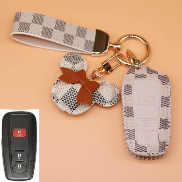 สำหรับ-toyota-vios-2020-2021-yaris-2019-remote-car-key-cover-พวงกุญแจ-key