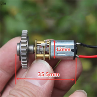 JIA มอเตอร์ลดเกียร์ N20 DC 3V-6V 60RPM อัตราส่วนลดมอเตอร์เครื่องยนต์มอเตอร์พร้อมหัวฟันโลหะ