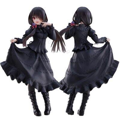 ☜VGFH MALL 20Cm วันที่มีชีวิตชีวาภาพอนิเมะน่ารัก Kurumi Tokisaki เด็กผู้หญิงสีดำของสะสมตุ๊กตาของขวัญ