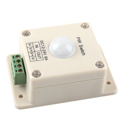 DC 12V~24V 8A Automatic LED PIR Motion Sensor Switch Light Lighting