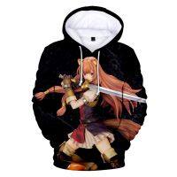 Sudadera con capucha de Anime para hombre, suéter de talla grande con estampado 3D de The Rising Of The Shield Hero, Japón, novedad de 2021