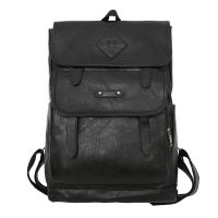Pu Leather Men Backpack Large Capacity Travel Backpacks 15.6 Inch Laptop Backbag Retro Bagpack School Bags For Girls Boys 2022