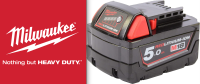 แท้ ประกันศูนย์ Milwaukee M18 B5 M18 5.0Ah Red Lithium-Ion Battery ราคาพิเศษ