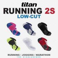 TITAN RUNNER 2s ถุงเท้าวิ่งไททัน(red/gray,L (26-29cm))