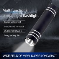 Rechargeable Mini LED Flashlight Outdoor Portable Light 3 Lighting Modes Waterproof for Adventure Camping Outdoor Rechargeable  Flashlights
