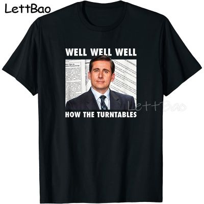 The Office Michael How The Turntables T Shirt Print Cotton Tshirt Hop Tees Black 100% Cotton Gildan