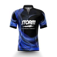 Blue-Thunder STORM Bowling POLO Shirt Jersey