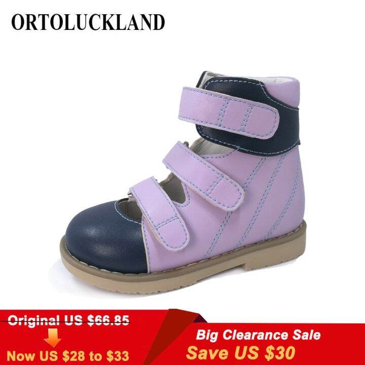 Ortoluckland Children Footwear Summer Girls Orthopedic Closed Toe Shoes