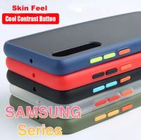 [ส่งจากไทย] ปุ่มสีผิวด้าน Case Samsung A42 A21S A10 A20 A30 A50 A50S A30S A01 A70 A72018 S20FE เเสี่ยวมี่ ขอบนิ่มหลังแข็ง