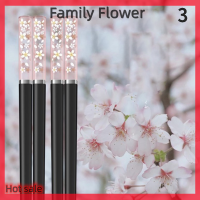 Family Flower Flash Sale Amber SAKURA ตะเกียบญี่ปุ่น Antibacterial Anti-SLIP อุณหภูมิทน