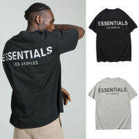 ฤดูร้อนผู้ชายผู้หญิง O-คอเสื้อยืดสะท้อนแสง Essentials ลำลองแขนสั้นหลวมฟิตเนสแฟชั่นผ้าฝ้ายคุณภาพสูง Top T-Shirt