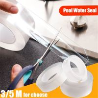 Kitchen Sink Waterproof Mildew Strong Self adhesive Transparent Tape Bathroom Toilet Crevice Strip Self adhesive Pool Water Seal