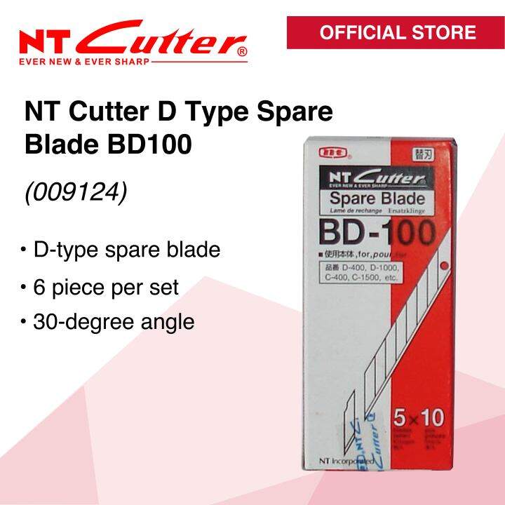 NT Cutter Spare Blades | D Type Spare Blade | 5-Piece set | Model ...