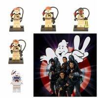 JOTNTP 1 Set ตุ๊กตาสำหรับเด็ก บล็อกอาคาร Ghostbusters มินิมินิ เรย์มอนด์ ของเล่นสำหรับคนผี ของเล่นบล็อกตัวเลข Venkman ตุ๊กตาโฮสต์บัสเตอร์ ของขวัญวันคริสต์มาส