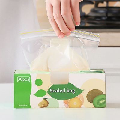 Accessories Fruit and vegetable Silicone Reusable Fresh-keeping Sealed Refrigerator Food Storage Ziplock