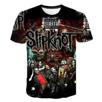 2023 NEWnd โกธิคเสื้อ Slipknot เสื้อยืดพังก์เสื้อร็อคเสื้อยืดพิมพ์3d เสื้อยืดผู้ชายแขนสั้นบุรุษเสื้อผ้าชุดลำลอง