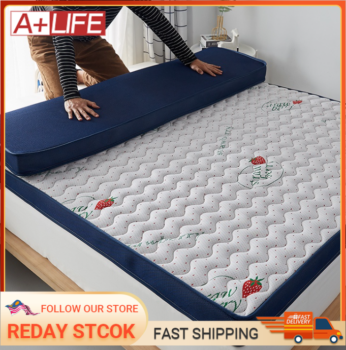 Ready Stock 9cm Mattress Topper Latex Tilam Single/ Queen/King Tatami