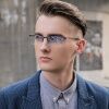 Yimaruili ultra licht mode legierung brillen rahmen blau licht blockieren - ảnh sản phẩm 1