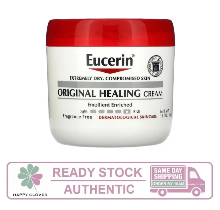 Eucerin Original Healing Cream, For Extremely Dry, Compromised Skin, Fragrance Free (454g) Lazada