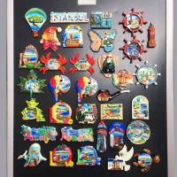 ☂✴ Turkey Travel Magnetic Fridge Magnets Turkey Commemorative Decoration Craft Gift Resin Painted Magnet Refrigerator Sticker