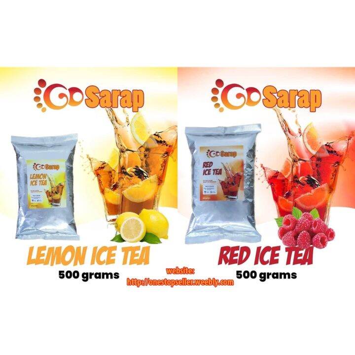 Go Sarap Lemon Iced Tea Go Sarap Red Iced Tea Powder Palamig Juice