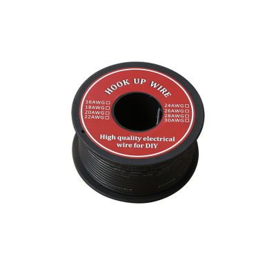 60mRoll Electrical Wire 26AWG Soft Silicone Insulator Stranded Hook-up Wire Tinned Copper Electron Wire