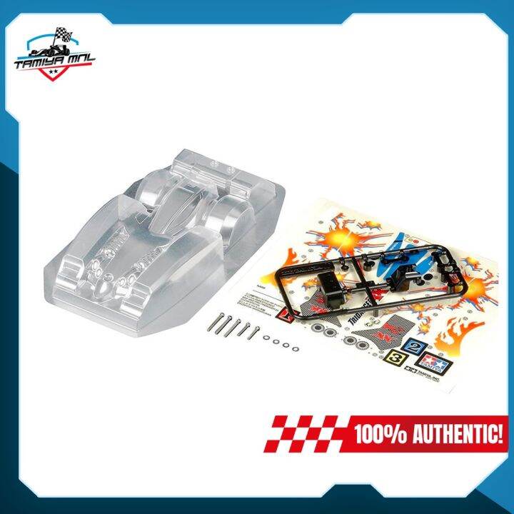 Tamiya Mini 4wd Model Tridagger Xx Clear Body Set 15447 