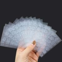 【LZ】 600PCS Double Sided Glue Nail Sticker Adhesive Tabs Waterproof   Breathable Fake Nail Glue Stickers Jelly False Nails Tips