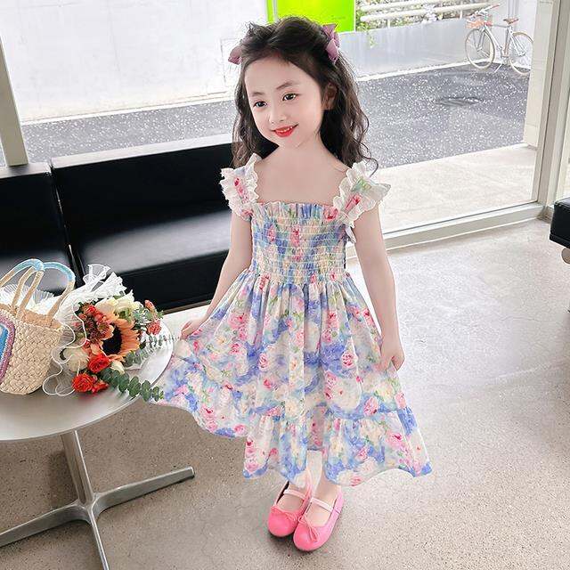 girls-beach-dress-floral-pattern-dress-for-girl-summer-children-dress-casual-style-costumes-for-girls-6-8-10-12-14