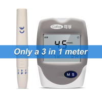 Cofoe 3 in 1 Cholesterol Uric Acid Blood Glucose household meter Health Care with test strips monitor Accurate for Diabetes De