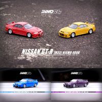 อินโน1:64 Nissan Skyline GT-R GTR R33 NISMO 400R คอลเลกชันของเล่นโมเดลตกแต่งรถโลหะผสมหล่อ