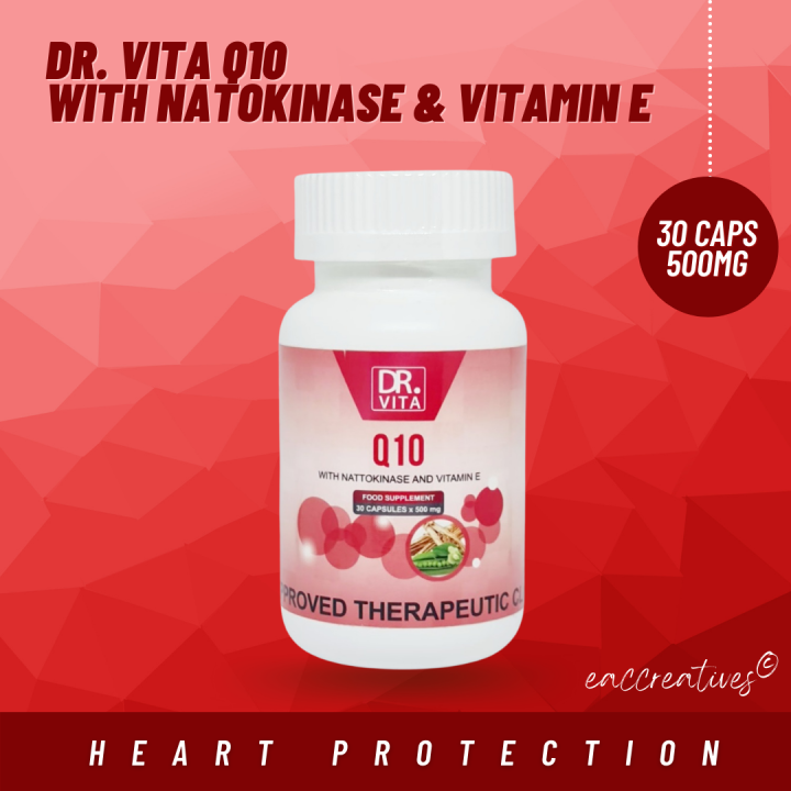 Original Dr Vita Q10 With Nattokinase 30 capsule authentic original dr ...