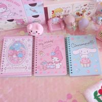 ▼▼﹍ Sanrio Kawaii Hello Kitty Pocket Book My Melody Kulomi Cartoon Coil Diary A6 Paper Student Portable Notebook Office Supplies