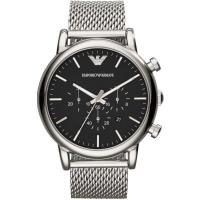 นาฬิกาข้อมือผู้ชาย EMPORIO ARMANI Classic Chronograph Black Dial Mens Watch AR1808