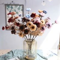 【cw】R Hualien Crane Artificial Peony nch Home Decoration Silk Fake Flower Arrangement Wedding Arch Ceiling Autumn Roses Gifts ！