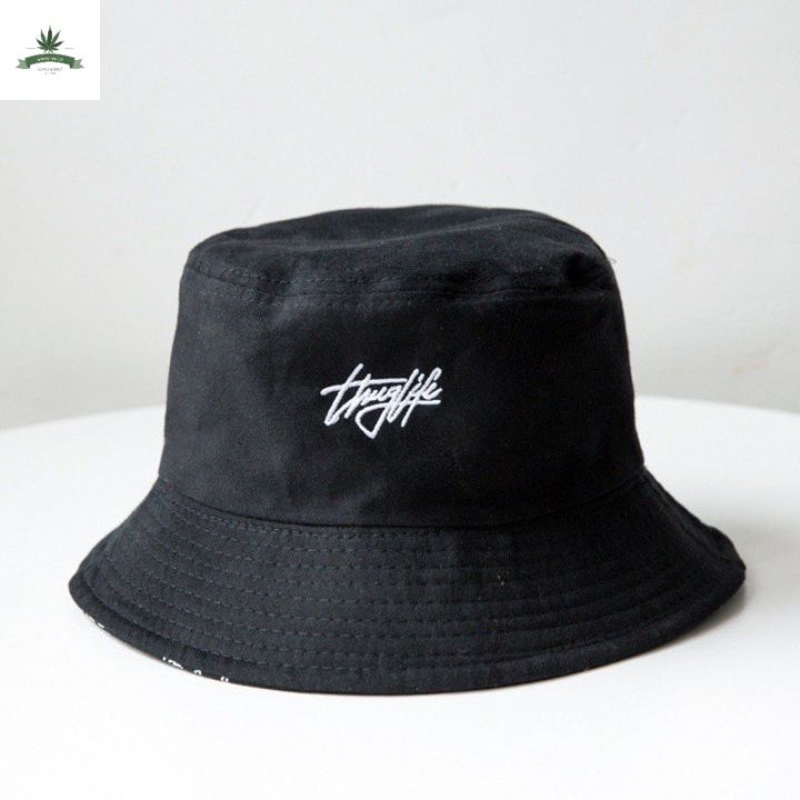 สินค้าพร้อมจัดส่ง-หมวกบัคเก็ต-thug-life-ใส่ได้-2-ด้าน-สินค้าใหม่-จัดส่งฟรีมีบริการเก็บเงินปลายทาง