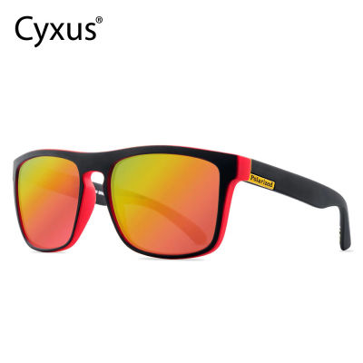Cyxus แว่นกันแดดโพลาไรซ์สำหรับผู้ชายผู้หญิงแฟชั่นกีฬา Shade UV Protection TAC เลนส์ PC กรอบแว่นตากันแดดแว่นตากีฬากลางแจ้งแบรนด์เดิม 1058823