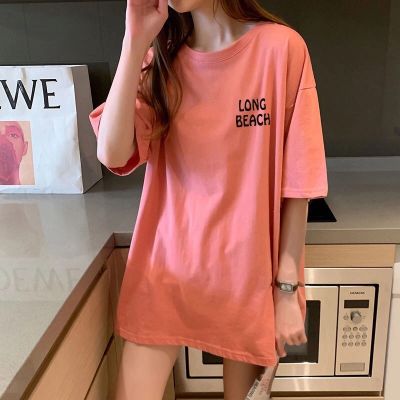 Hot Selling Printed Cotton T-Shirt Trendy Womens 1 New Loose Short-Sleeved INS Korean Version Of The Tide Both