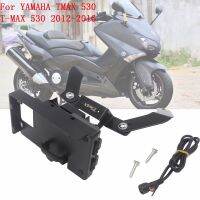 Motorcycle Front Phone Stand Holder Smartphone Phone GPS Navigaton Plate Bracket For YAMAHA TMAX 530 T-MAX 530 2012-2016