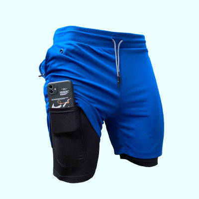 2022 Newest Running Shorts Men 2 in 1 Training Gym Shorts Fitness Men Joggers Jogging Sports Shorts Workout