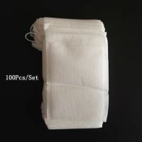 ถุงชาแบบใช้แล้วทิ้ง100ชิ้นถุงผ้านอนวูฟเวนถุงอุปกรณ์ชาถุงผ้าแบบมีหูรูดกรองเครื่องเทศถุงชาอุปกรณ์ CYD3912ชาเข้าถึง