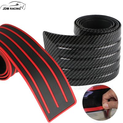 90 cm Black and Red Rubber 35.4 inch Rear Bumper Protector Guard Door Entry Sill Guard Universal fit for Car SUV Pickup Truck