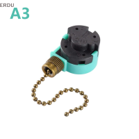 ERDU สวิตช์พัดลมเพดาน3 Speed 4 Wire ZE-268S6 Fan Pull CHAIN Speed Control SWITCH