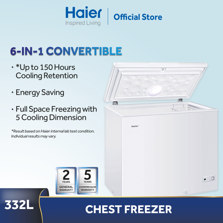 New productHair 319L Chest Freezer 6in 1 Convertible Refrigerator BD