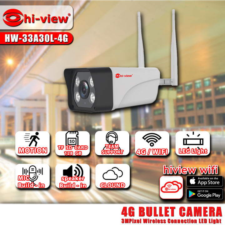 กล้องวงจรปิด-hi-view-model-hw-33a30l-4g-รองรับ-wifi-และ-internet-sim-4g-ภาพสี-24-ชม