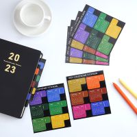 2024 2023 Calendar Stickers Year Monthly Calendar Journal Planner Index Page Stickers Bookmark Notebook Agenda Notes Label Tags