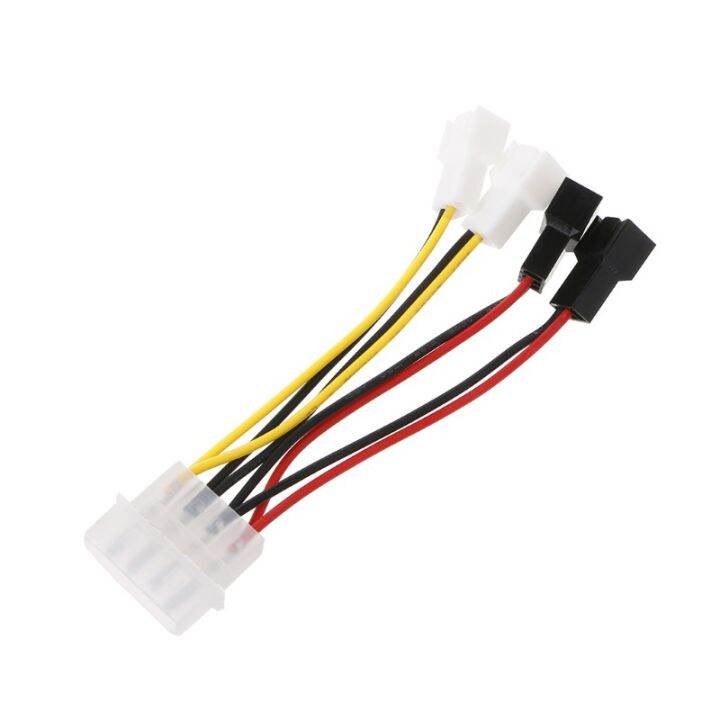 ide-molex-to-4x-3-pin-tx3-case-cooling-fan-power-adapter-converter-cable